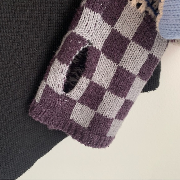 We The Free Mikah Layering Cuff Shirt Black Knit Sleeves - Picture 8 of 12